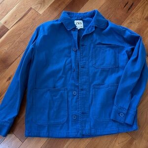 Zara oversized button up denim shaket